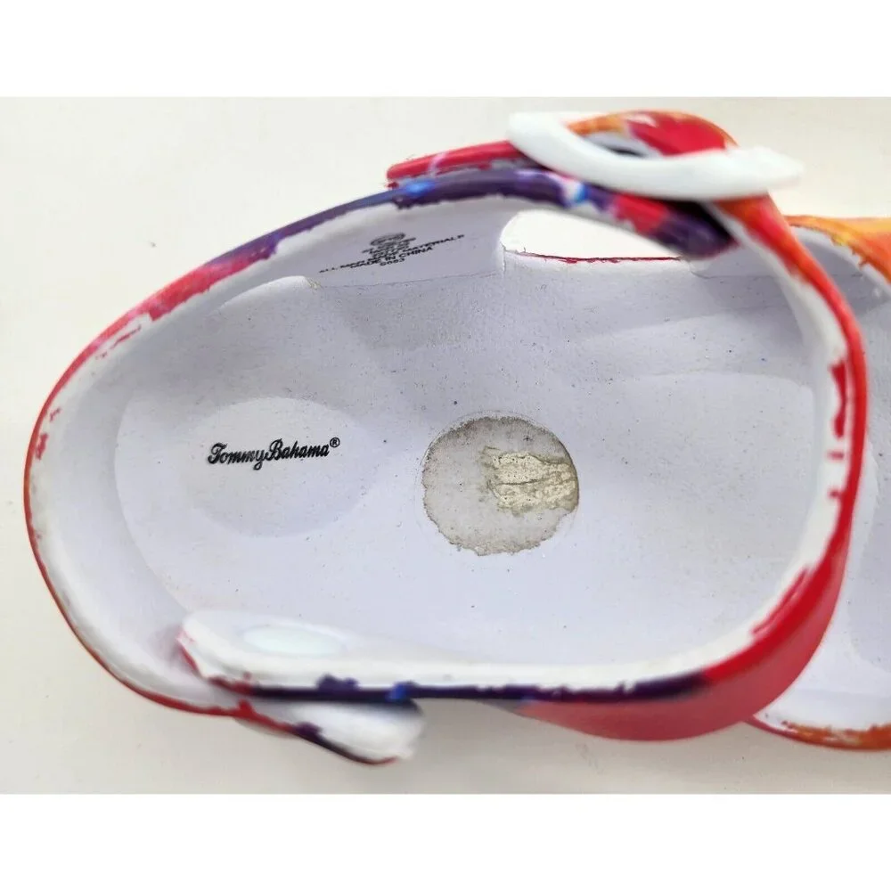 Tommy Bahama‎ Girls Tie Dye Strappy Open Toe Water Sandals Kids Size 9/10